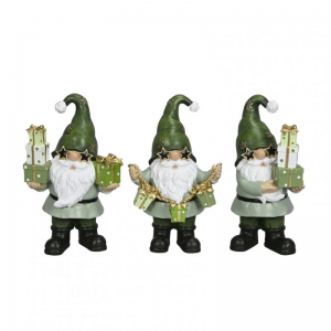 GNOMO H22cm - green 3 ass.