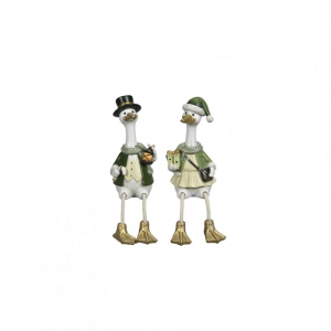 ANATRA 7X7 H22cm - green/white 2 ass.