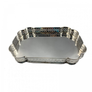 VASSOIO D30x20 CM -silver plated