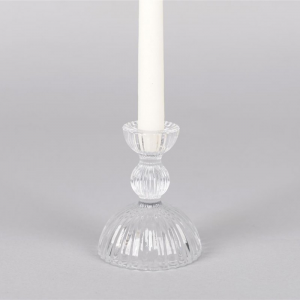 CANDELABRO VETRO RUFFLES D9,2 H11,5 CM