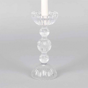CANDELABRO VETRO RUFFLES D9,2 H22,5 cm