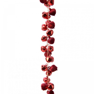 GHIRLANDA C/BUBBOLI ferro 1MT. - red