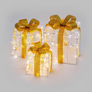 PACCO REGALO DUAL LED 3 PEZZI H30/25/20