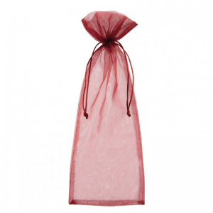 SACCH. ORGANZA 14X35 cm PZ10-bordeaux