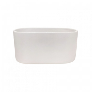 VASCHETTA OVALE 26X13XH12cm - bianca