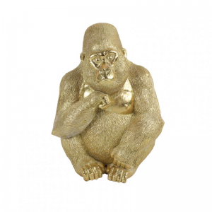 GORILLA Hans POLYSTONE 17,5X14 H23,5gold