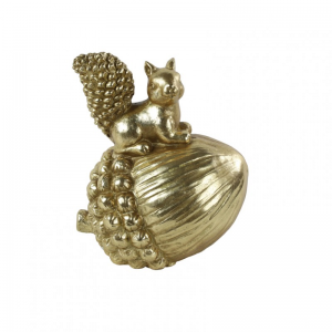 GHIANDA C/SCOIATTOLO POLYSTONE H31-gold