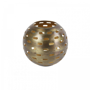 PORTACANDELA BRAD 11X11X9,5cm-ant. brass