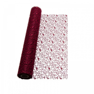 ROTOLO DECOR MESH CM 48X5 YDS - bordeaux