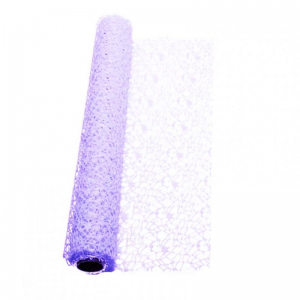 ROTOLO DECOR MESH CM 48X5 YDS - lilla