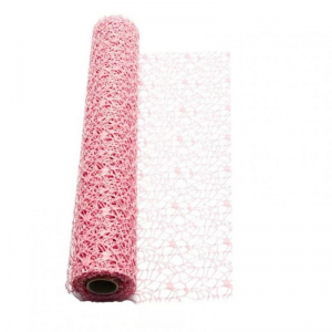 ROTOLO DECOR MESH CM 48X5 YDS - rosa