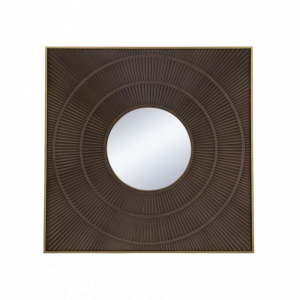 SPECCHIO LEGNO/MET. 100X4X100cm - marron