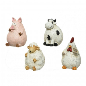 ANIMALE RESINA 14X16x18,5cm 4MOD -sc50%