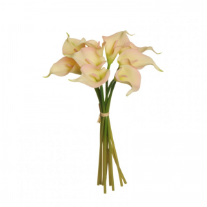 CALLA MAZZO X9 H35 cm CA -ivory/pink*