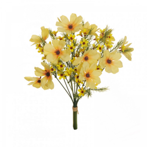 COSMOS BUSH X12 H35 cm CO - yellow *