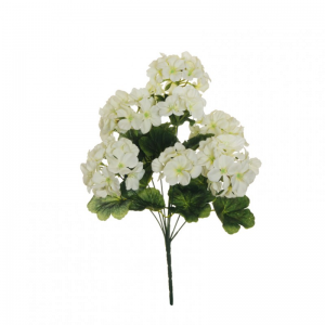 GERANIO BUSH X9 H47,5cm GE - white *