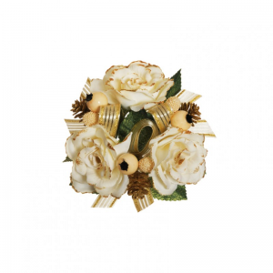CORONA BACCHE/FIORI D14 CO - ivory