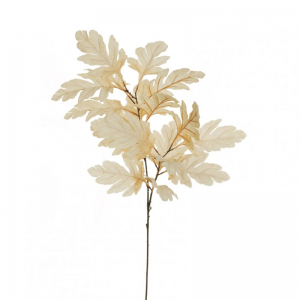 RAMO FOGLIA QUERCIA H105cm-cream ivory*