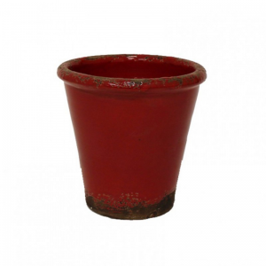 CASPO CER. INVECCH  D16 H15,5 CM -rosso