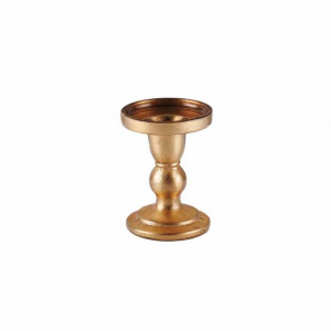 CANDELABRO VETRO D8,5 H8,5 CM-cappuccino
