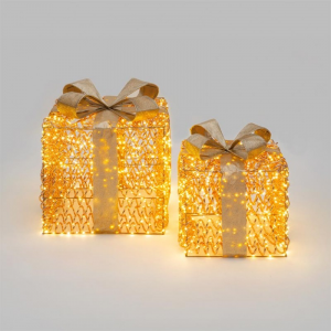 PACCO REGALO MICROLED 2 PEZZI H36/47CM