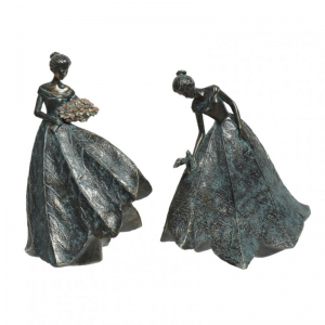 DONNA RESINA 21,5X13,5XH30 cm 2 ass.