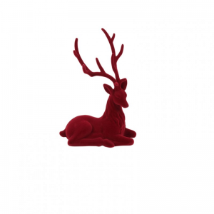 CERVO floccato 24,4X12 H36,8 - red