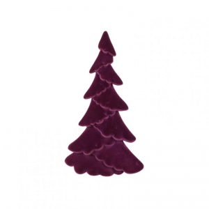ALBERO NATALE FLOCCATO 36X36 H61 - viola