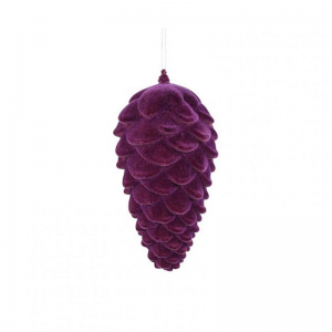 PIGNA DA APP FLOCCATA D10 H24 cm - viola