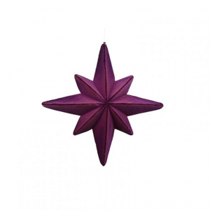 STELLA DA APP FLOCCATA 40X40X6cm - viola