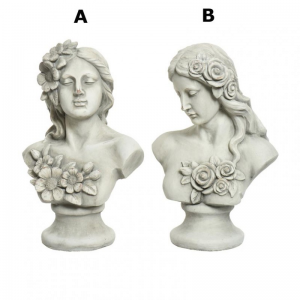 BUSTO DONNA RESINA 20X29XH46,5 cm 2 ASS.