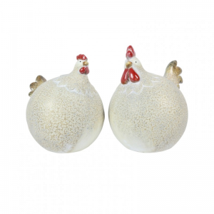 GALLO/GALLINA CERAM.32,5X27,5 H35,5-2ASS