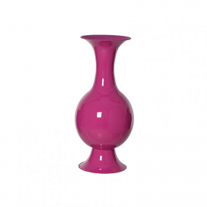 VASO MET. SMALTATO D25 H56cm - fuchsia
