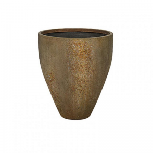 VASO CEMENTO D60 H69,5 -ant. brown