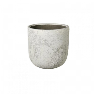 VASO CEMENTO D33 H31 -ant. white