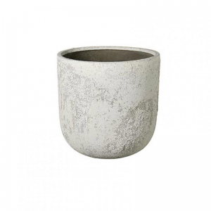 VASO CEMENTO D40 H43,5 -ant. white