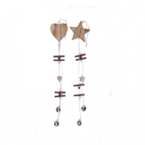 DECORO PENDENTE CUORE/STELLA CM 50