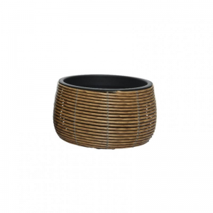 CESTO POLYRATTAN JOLIE D36 H20 cm -brown
