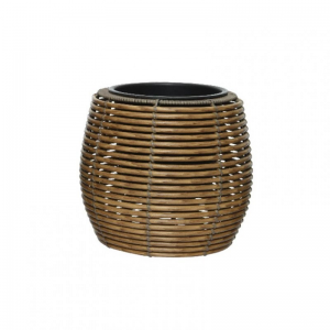 CESTO POLYRATTAN JOLIE D28 H26 cm -brown
