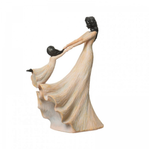 DONNA C/BIMBA RESINA 30X18,8XH41,3 cm