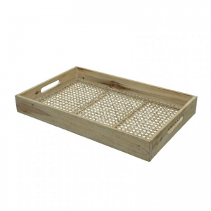 VASSOIO RATTAN 48X30 H6 cm