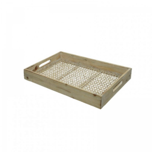 VASSOIO RATTAN 44X27 H6 cm