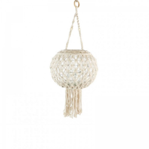 PORTACANDELA macrame c/FUNI D34 H90 cm