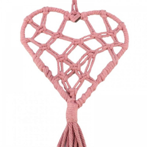 CUORE MACRAME DA APP.130XH40 - pink