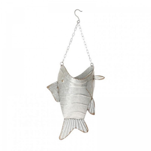 PESCE METALLO da app.26X42cm - zinc