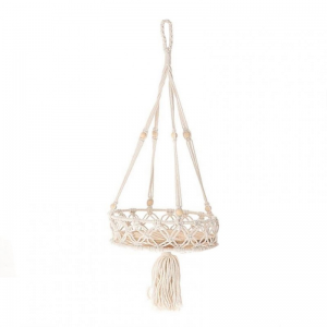 VASSOIO MACRAME DA APP.D30 H65 - white