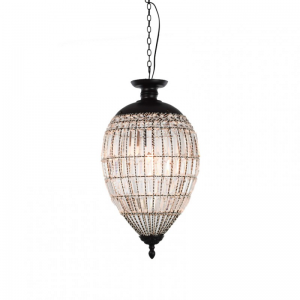 LAMPADARIO CRIST.goccia Kg5,4 D37 H67