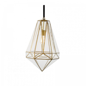 LAMPADARIO VET. smussato D30 H60 brass a