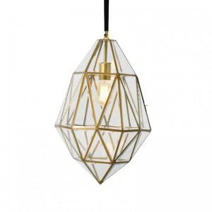 LAMPADARIO VET. smussato D34 H61 brass a