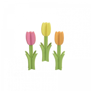 TULIPANO FELTRO 13,5X H40 - 3ASS.